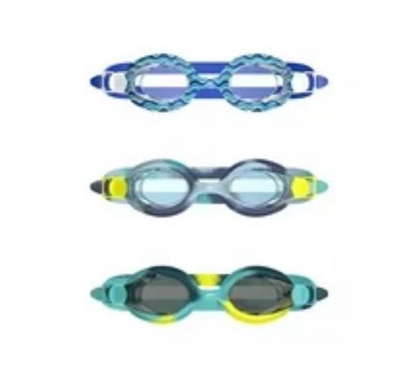 Speedo Kids Swim Goggles 3-Pack – Flexible Leak-Proof Fit, Ages 3-10, Comfortable & Durable Swimming Goggles (Boys)