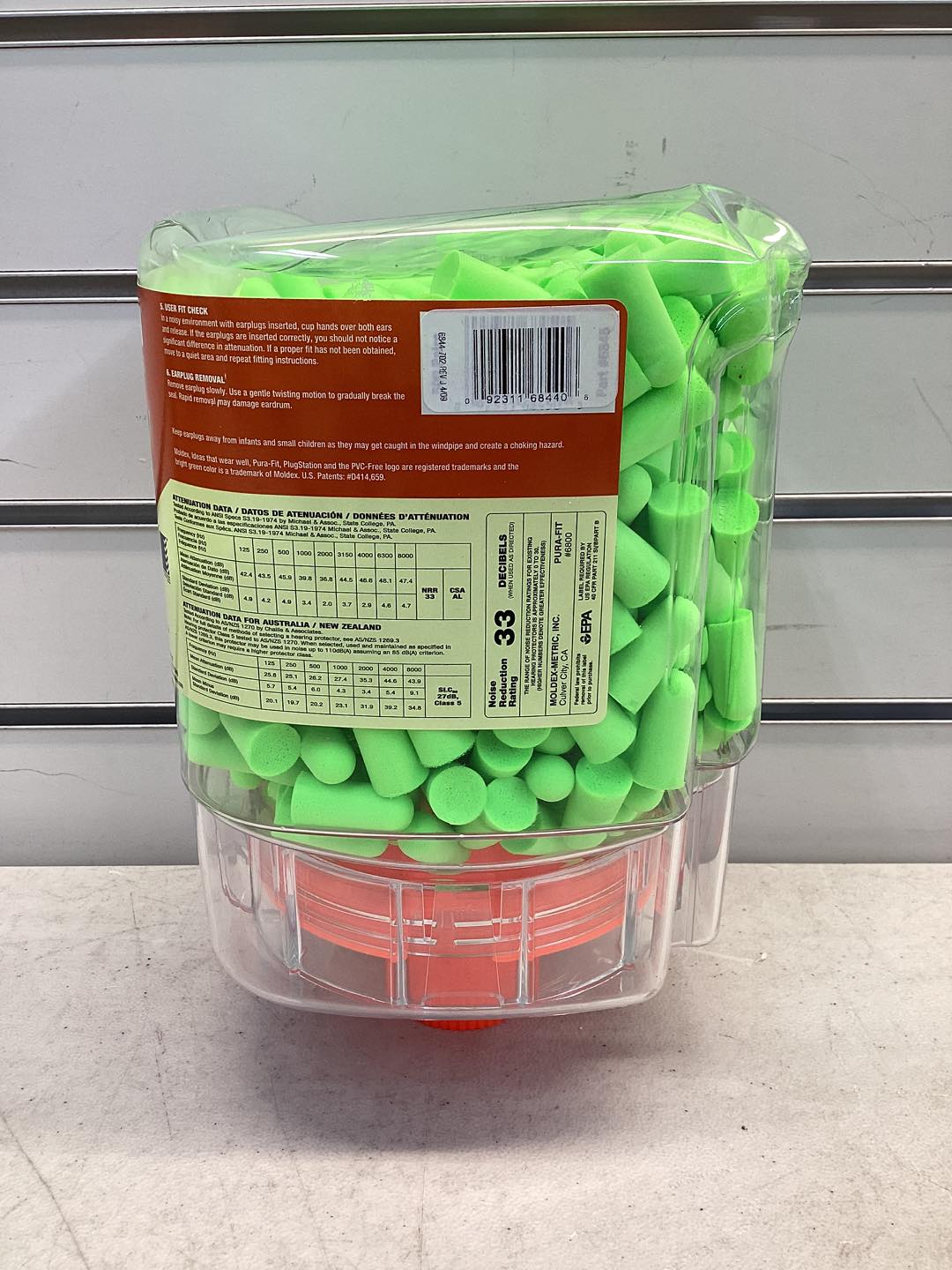 MOLDEX Pura-Fit Ear Plug Dispenser, PlugStation