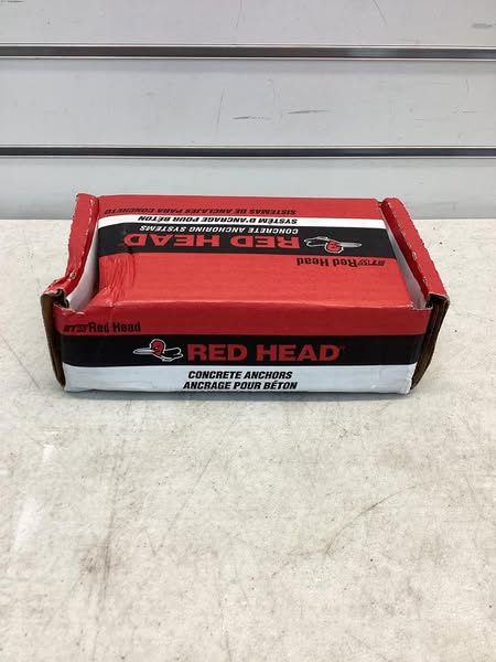 RED HEAD Wedge Anchor: 2 3/4 in Overall Lg, 1/2 in Dia, 1/2"-13 Thread Size, Steel, 25 PK