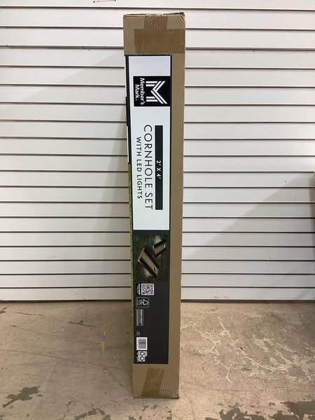 Member's Mark Official Size 2' x 4' Cornhole Board Set with LED Lights