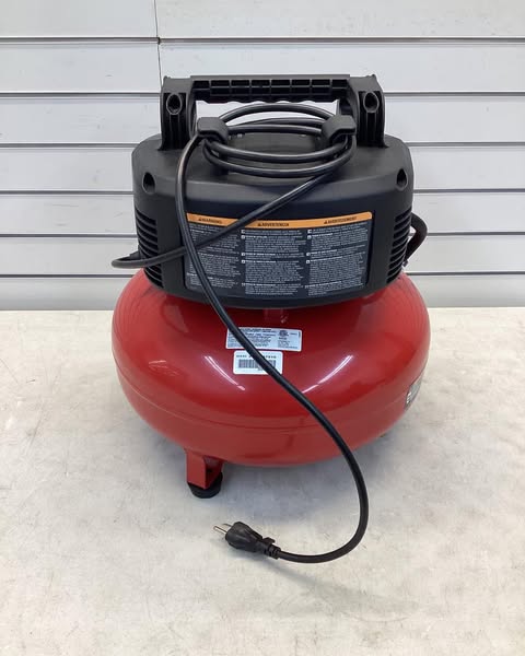 Porter-Cable 6 Gal. 150 PSI Portable Electric Pancake Air Compressor - Lightly Used
