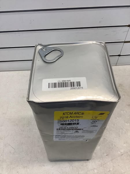 ESAB Stick Electrode: Carbon Steel, E7018-1 H4R, 1/8 in x 14 in, 50 lb, Atom Arc 7018