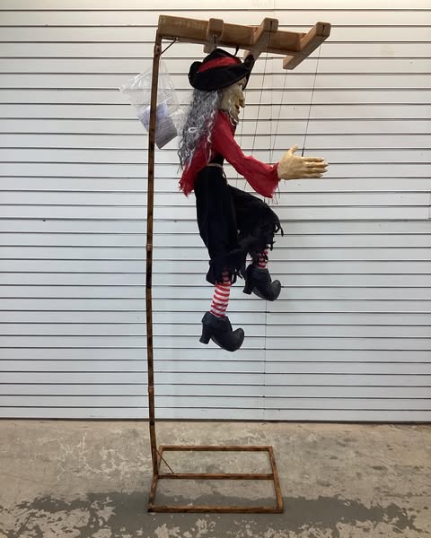 6' Marionette Witch Animatronic Halloween Puppet Animated