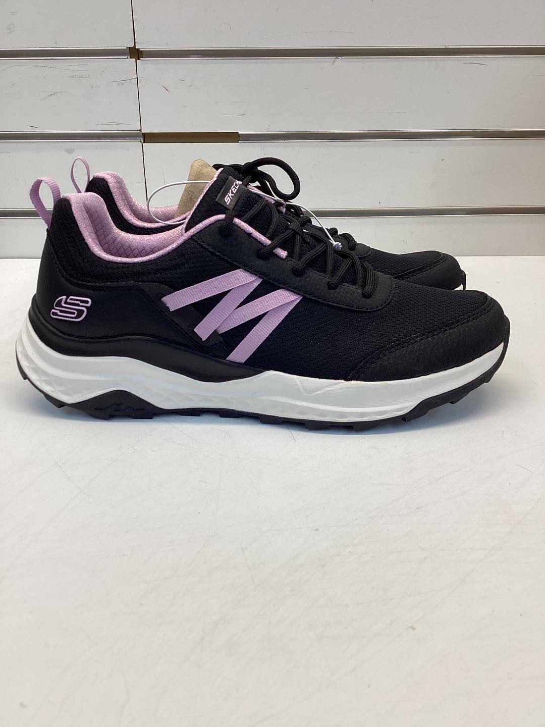 Skechers Women's Mesh Trail Sneaker Black/Pink Color Size 9