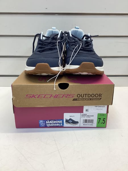 Skechers Women's Mesh Trail Sneaker Navy Color Size 7.5