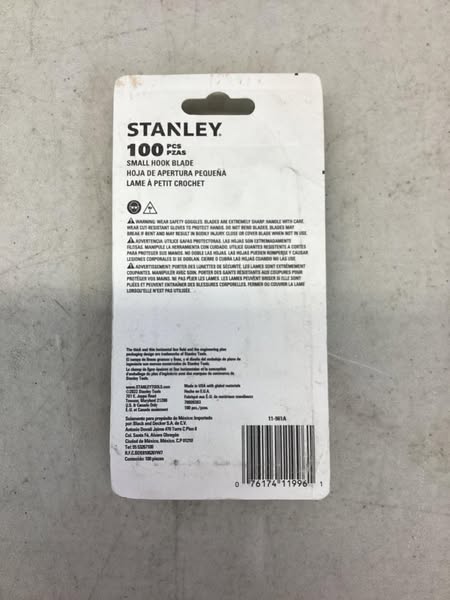 Stanley 11-961A Regular Hook Blades 100 per Package