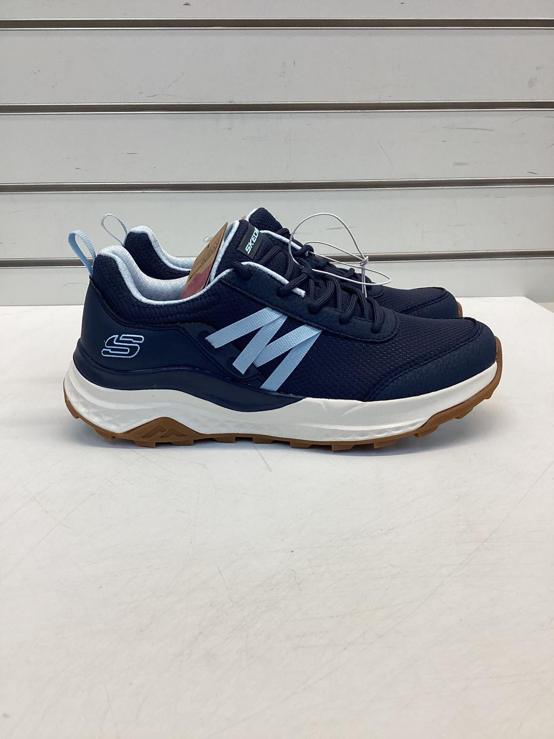 Skechers Women's Mesh Trail Sneaker Navy Color Size 7