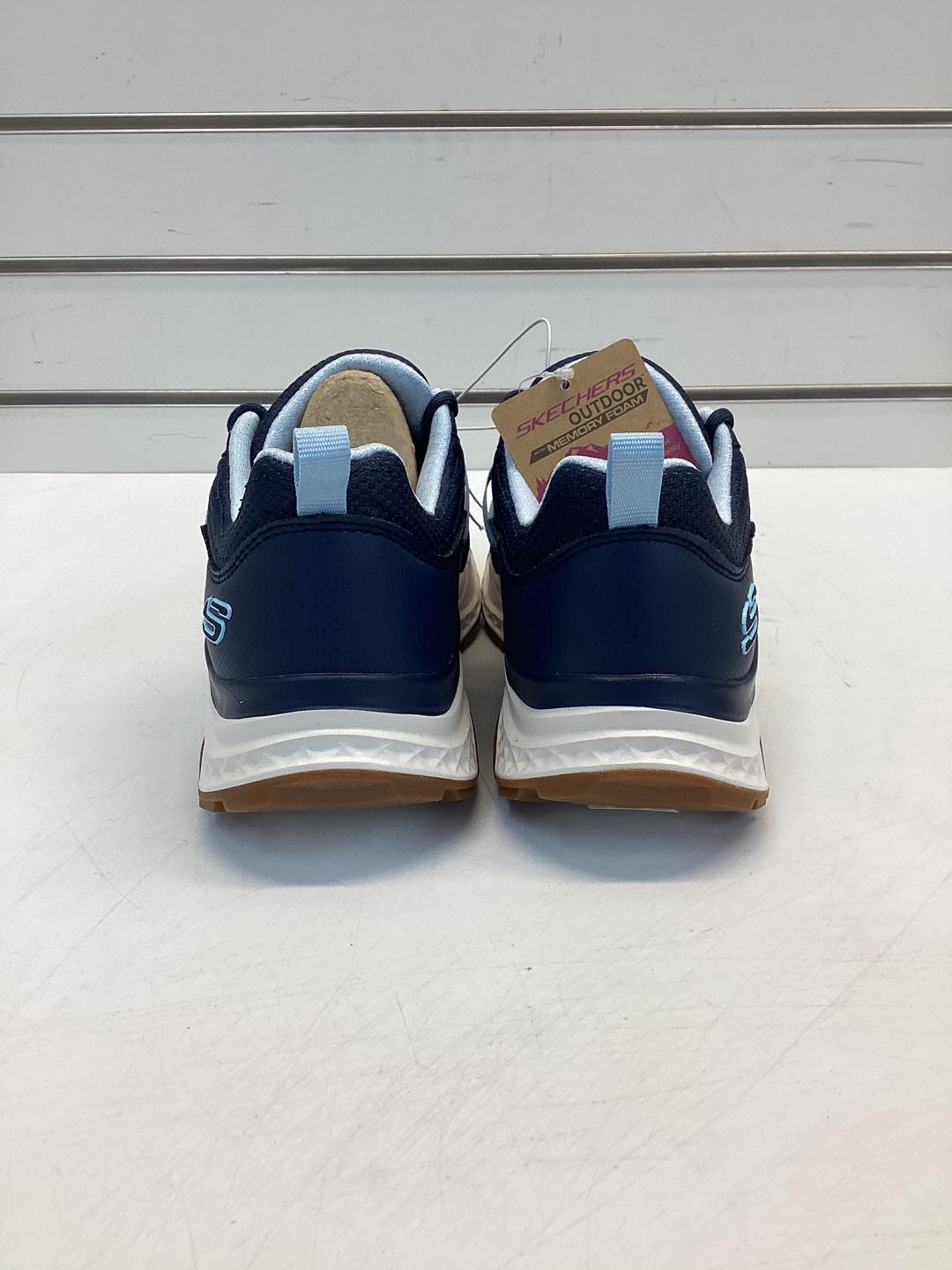 Skechers Women's Mesh Trail Sneaker Navy Color Size 7