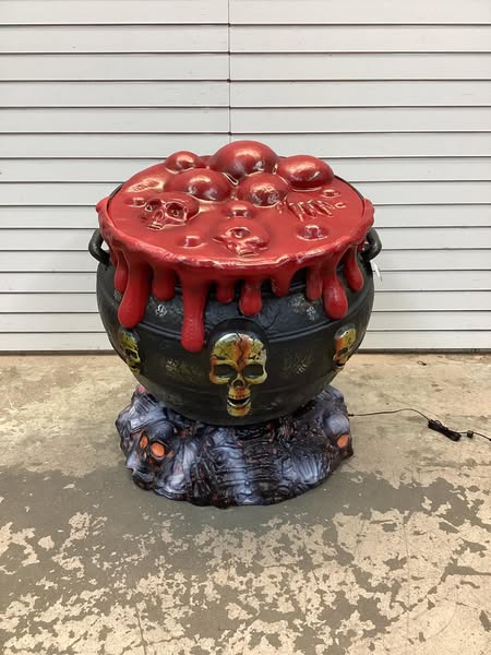 Home Accents 2.5 ft. Giant LED Oozing Cauldron Halloween Prop With Sound Effect