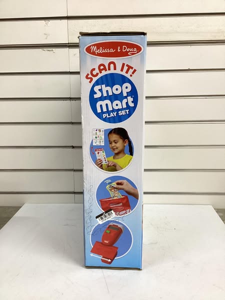 Melissa & Doug Wooden Scan It! Shop Mart Play Set With Electronic Scanner And Wooden Play Food To Scan