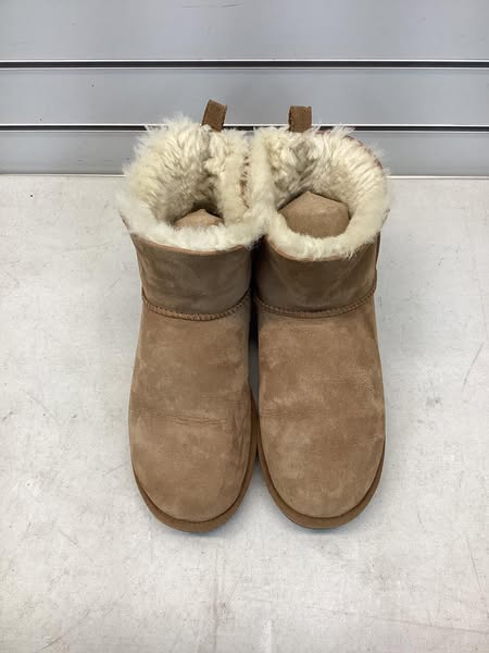 Member's Mark Women's Genuine Australian Sheepskin Shearling Boots Chestnut Color Size 8