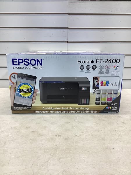 Epson EcoTank ET-2400 Wireless Color Inkjet Printer - Lightly Used