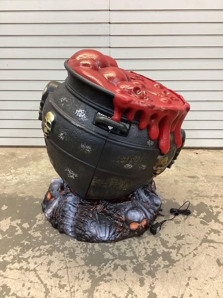 Home Accents 2.5 ft. Giant LED Oozing Cauldron Halloween Prop With Sound Effect