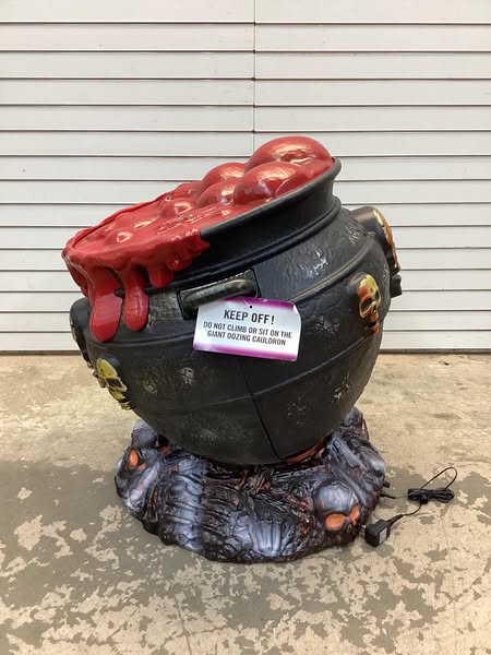 Home Accents 2.5 ft. Giant LED Oozing Cauldron Halloween Prop With Sound Effect
