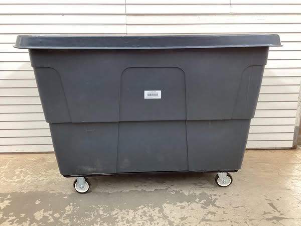 General Purpose Cube Truck: 27 cu ft Cubic Foot Capacity, 800 lb Load Capacity, Gray