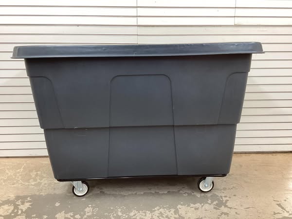 General Purpose Cube Truck: 27 cu ft Cubic Foot Capacity, 800 lb Load Capacity, Gray