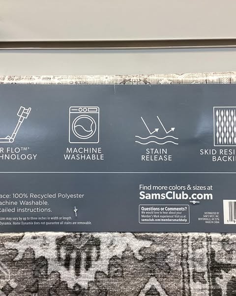 Member’s Mark EverWash Washable Accent & Runner Rug