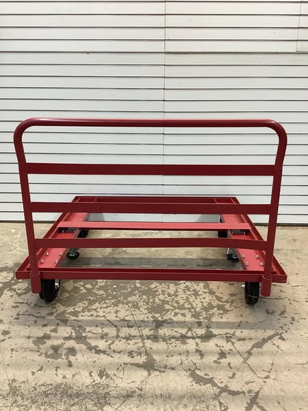 Open-Deck Steel Pallet Dolly with Handle