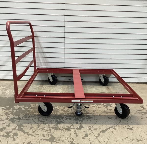 Open-Deck Steel Pallet Dolly with Handle