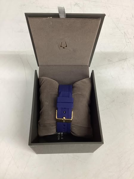 Bulova Blue Rubber Mens Watch