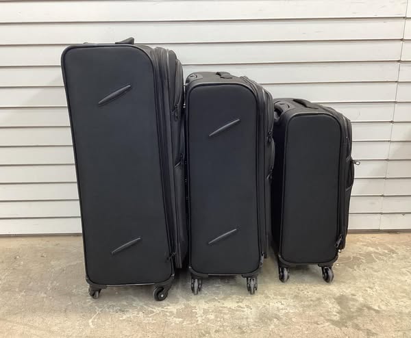 Skyline Softside Checked Spinner 5pc Luggage Set