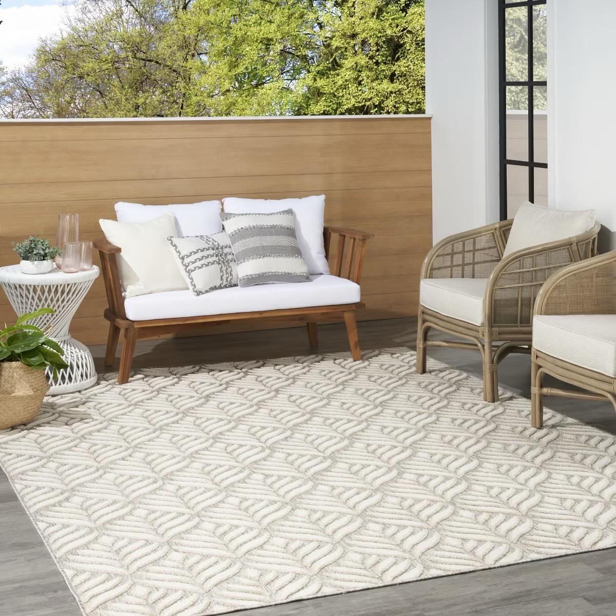Nourison Aloha Tropical Palm Indoor/Outdoor Rug