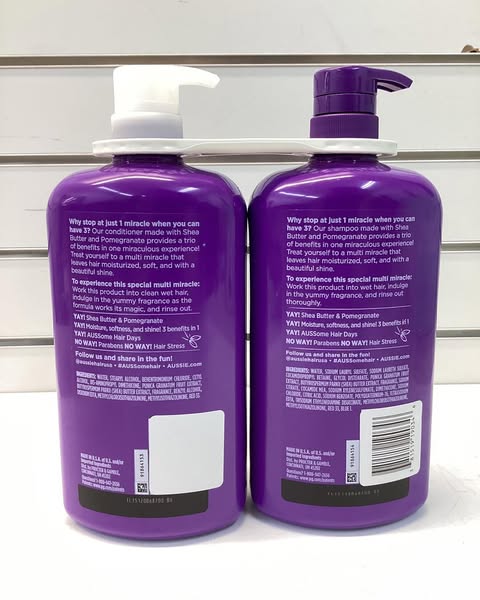 Aussie Multi Miracle 3-in-1 Shampoo and Conditioner 2-Pack, 33.8 fl. oz. each
