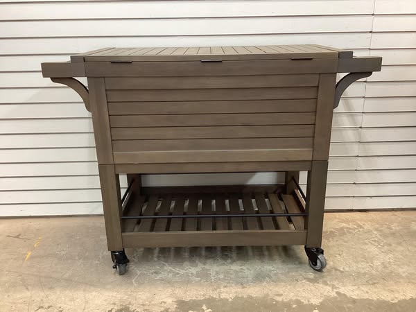 Tommy Bahama 100-quart Rolling Wood Cooler - Lightly Used