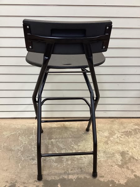ATLAS COMMERCIAL PRODUCTS Folding Bar Stool with Backrest