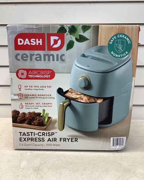 Dash Tasti-Crisp 2.6 Quart Ceramic Express Air Fryer, Color Sage