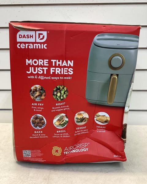 Dash Tasti-Crisp 2.6 Quart Ceramic Express Air Fryer, Color Sage
