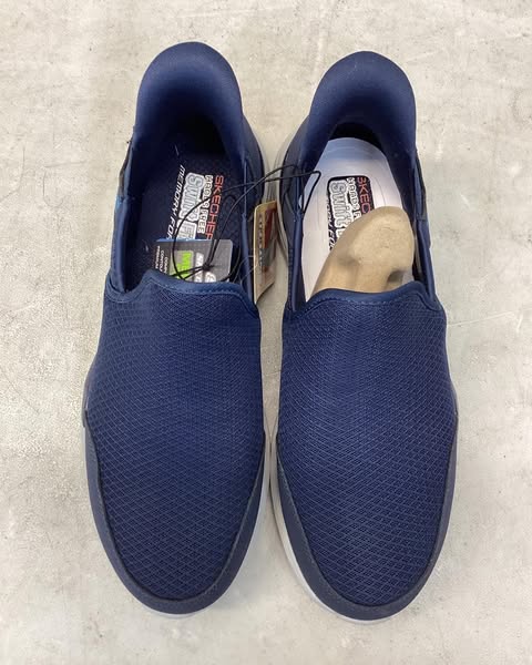 Skechers Men's Equalizer Hands Free Swift Fit Slip-On Sneaker, Size 9, Color Navy