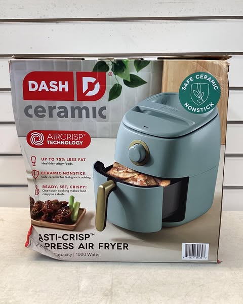 Dash Tasti-Crisp 2.6 Quart Ceramic Express Air Fryer, Color Sage