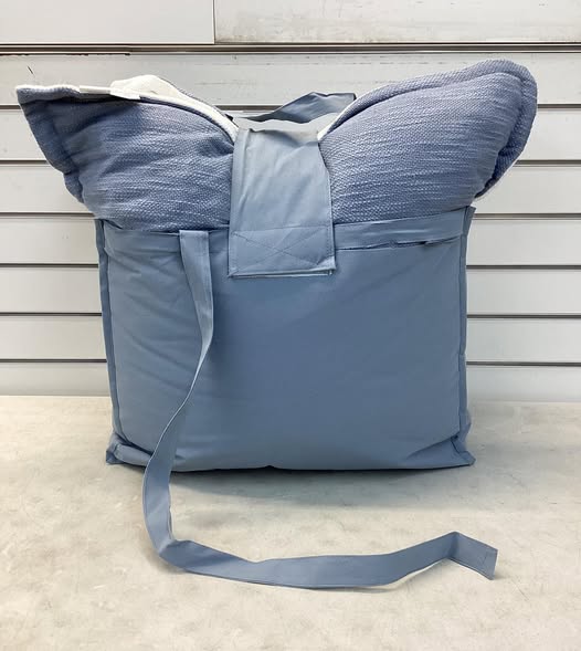 Member's Mark 2-Pack Reversible Cotton Slub Pillows, Color Blue