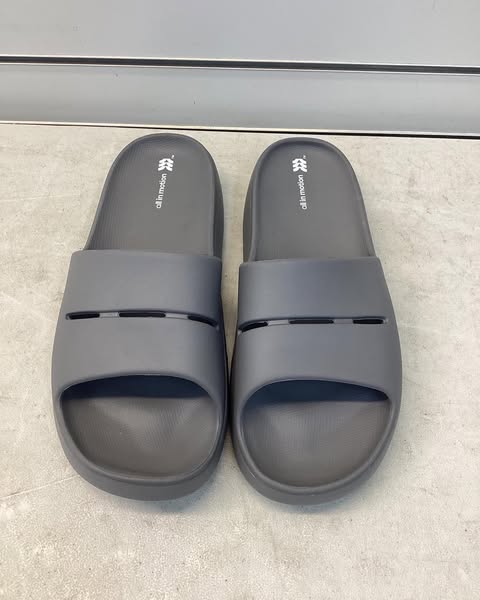 All In Motion Men's Archie Recovery Slide, Size 11, Color Grey