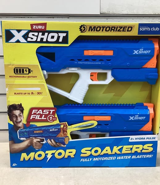 Zuru X-Shot Water Hydra Pulse Motor Soaker, 2 pk.