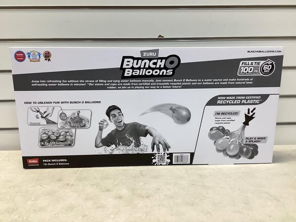 Zuru Bunch O Balloons 400+ Rapid-Fill Self-Tying Recyclable Water Balloons, 12 Stems