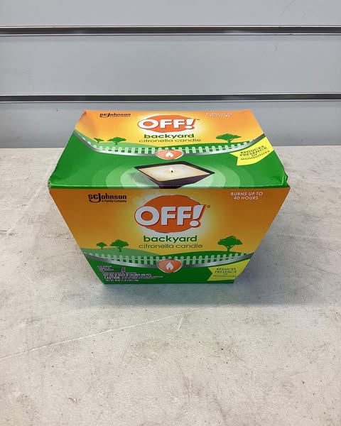 OFF! Citronella Candle Outdoor Bug Deterrent Mosquito Candle - 18 oz