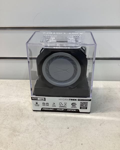 Altec Lansing HydraTrek Bluetooth Waterproof Speaker, Color Black/White