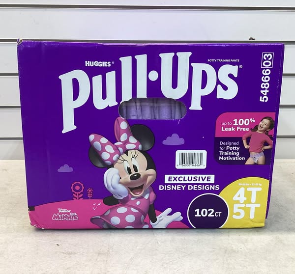 Huggies Pull-Ups Training Pants for Girls, Size 4T-5T, 102 ct