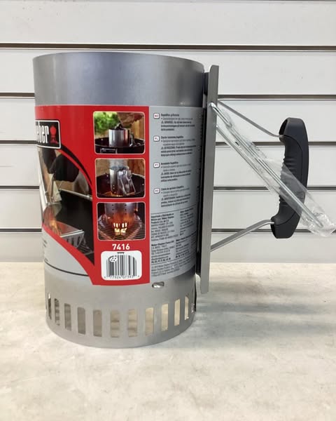 Weber Rapidfire Chimney Starter: Aluminized Steel, Heat-Resistant