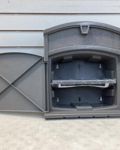 Suncast 150' Capacity Farmington Mounted Hose Hanger Dark Gray