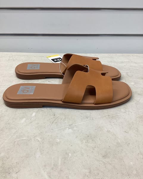 DV Dolce Vita Women's H-Band Slide Sandal, Size 8, Color Brown