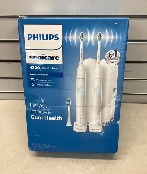 Philips Sonicare ProtectiveClean 4300 Rechargeable Toothbrush 2pk