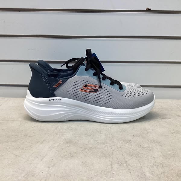 Skechers Men's Hands Free Swift Fit Lite-Foam Sneaker, Size 10, Color Gray/Black