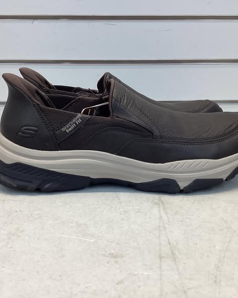 Skechers Men's Hands Free Swift Fit Sneaker, Size 12, Color Brown