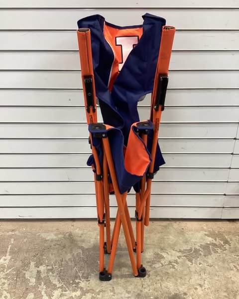 Logo Brands Illinois Fighting Illini Hard Arm Chair
