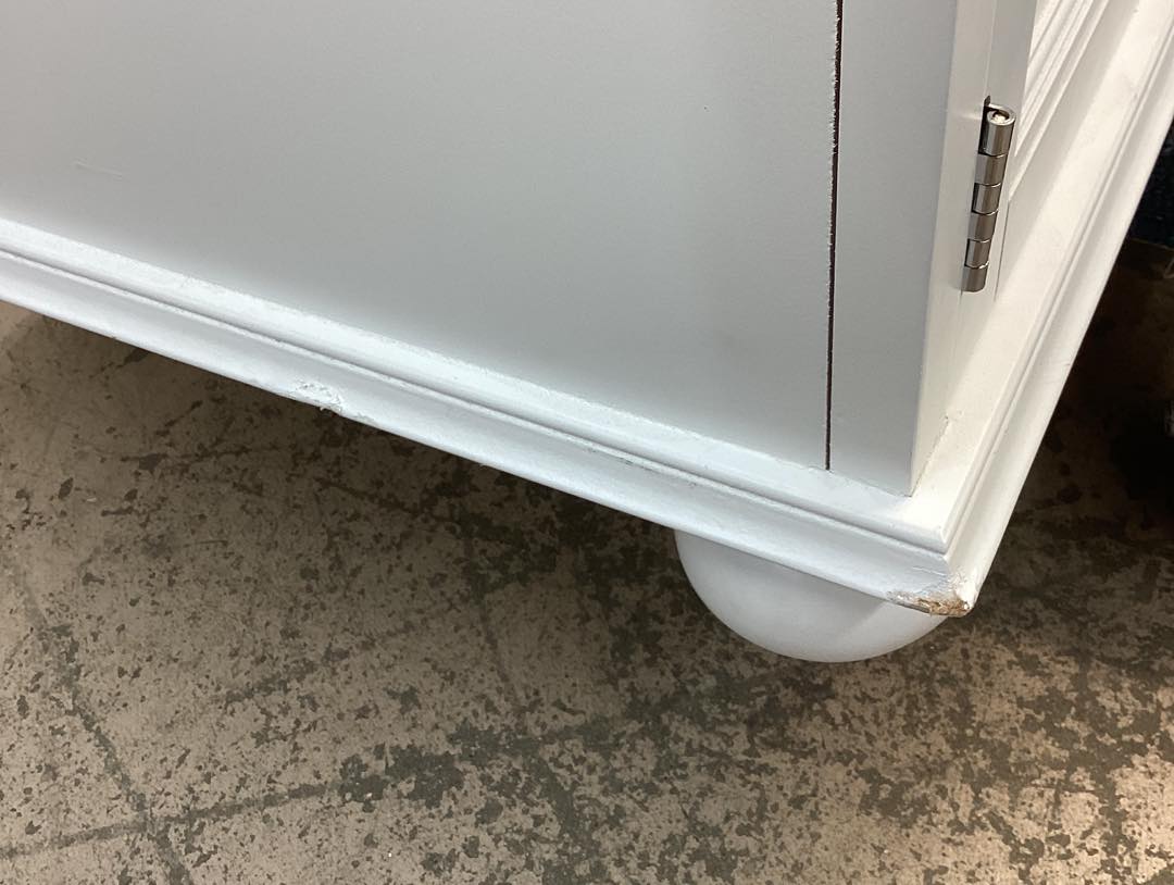 Home Decorators Collection Hampton Harbor 72 in. W x 22 in. D x 35 in. H Double Sink Freestanding Bath Vanity in White with White Marble Top