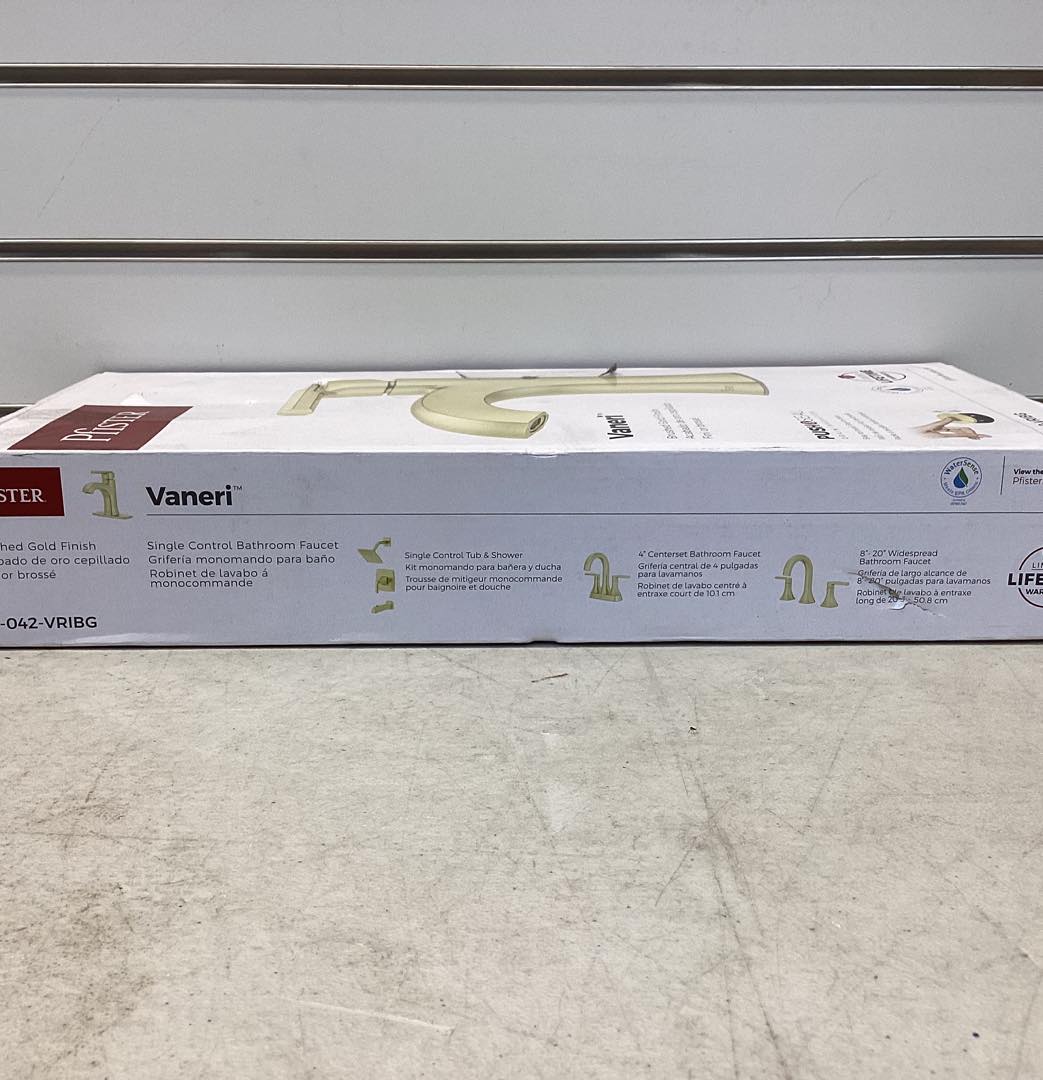 Pfister Vaneri Single Handle Single Hole Bathroom Faucet in Brushed Gold