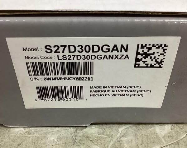 Samsung 27" S30GD Essential IPS Display, FHD, Monitor